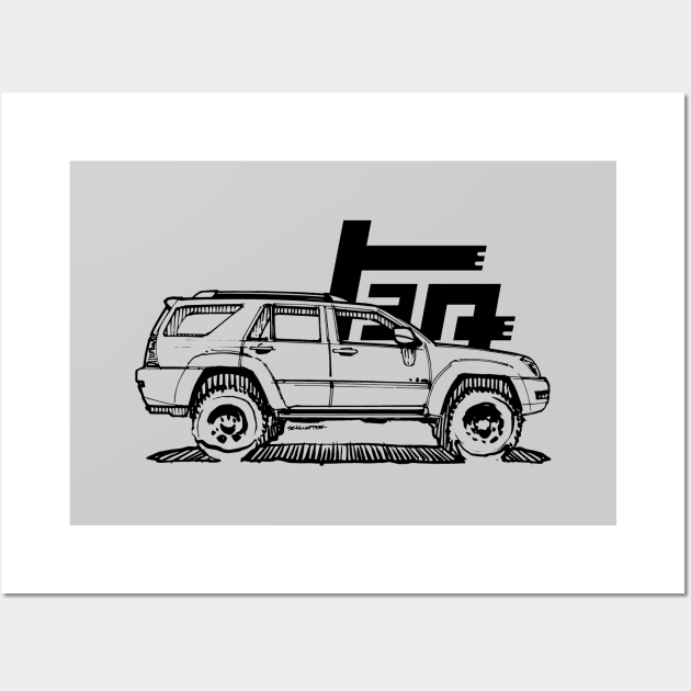 4th Gen 4Runner TRD Wall Art by robert1117